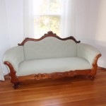 Victorian sofa  - 75" long, 32" wide, 37" high, 18" seat high - $175