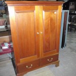 Modern cherry entertainment center - 36"w,22"d,54"high - $195