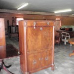Circa 1830, secretary, as is condition   38" wide, 17" deep, 62" high   LW0050