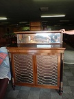 Pair of early 20th c Rosewood servers $            CMCON