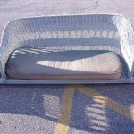 c 1910 Bar Harbor swing, needs repair to seat - TC1/2050 - $750