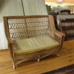 C1910 original finish loveseat, 53" long, 38" high, 27" deep - p570 - needs minor repair  $395